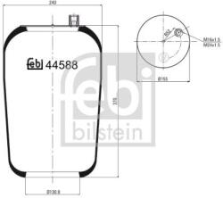 Febi Bilstein Burduf, suspensie pneumatica FEBI BILSTEIN 44588 (44588)
