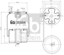 Febi Bilstein Burduf, suspensie pneumatica FEBI BILSTEIN 35884 (35884)