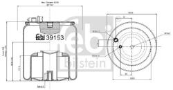 Febi Bilstein Burduf, suspensie pneumatica FEBI BILSTEIN 39153 (39153)