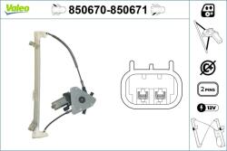 VALEO Mecanism actionare geam VALEO 850670 (850670)