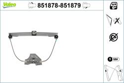 VALEO Mecanism actionare geam VALEO 851878 (851878)
