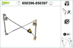 VALEO Mecanism actionare geam VALEO 850396 (850396) - fixbox