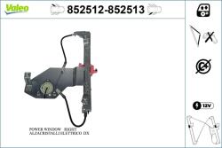 VALEO Mecanism actionare geam VALEO 852512 (852512) - fixbox