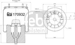 Febi Bilstein Burduf, suspensie pneumatica FEBI BILSTEIN 170932 (170932)