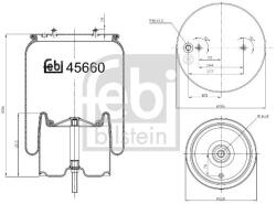 Febi Bilstein Burduf, suspensie pneumatica FEBI BILSTEIN 45660 (45660)