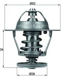 MAHLE Termostat, lichid racire MAHLE TX 68 88D (TX 68 88D)