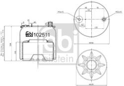 Febi Bilstein Burduf, suspensie pneumatica FEBI BILSTEIN 102511 (102511)