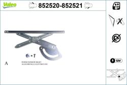 VALEO Mecanism actionare geam VALEO 852520 (852520)