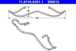ATE Arc, etrier frana ATE 11.8116-0301.1 (11.8116-0301.1)