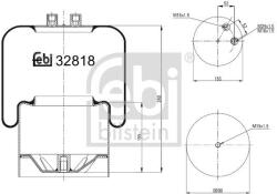 Febi Bilstein Burduf, suspensie pneumatica FEBI BILSTEIN 32818 (32818)