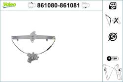 VALEO Mecanism actionare geam VALEO 861080 (861080)