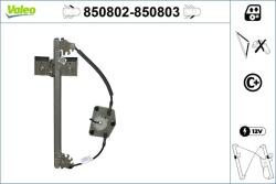 VALEO Mecanism actionare geam VALEO 850802 (850802) - fixbox