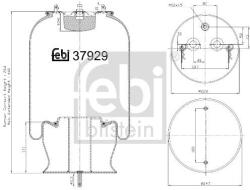 Febi Bilstein Burduf, suspensie pneumatica FEBI BILSTEIN 37929 (37929)
