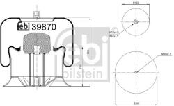 Febi Bilstein Burduf, suspensie pneumatica FEBI BILSTEIN 39870 (39870)