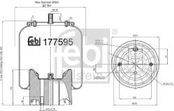 Febi Bilstein Burduf, suspensie pneumatica FEBI BILSTEIN 177595 (177595)