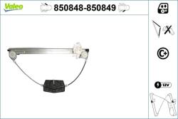 VALEO Mecanism actionare geam VALEO 850848 (850848) - fixbox