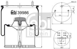 Febi Bilstein Burduf, suspensie pneumatica FEBI BILSTEIN 39986 (39986)