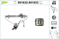 VALEO Mecanism actionare geam VALEO 851632 (851632)