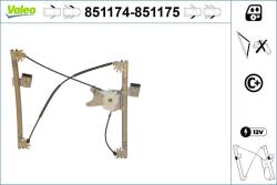 VALEO Mecanism actionare geam VALEO 851174 (851174) - fixbox