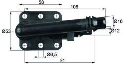 MAHLE Termostat, racire ulei MAHLE TO 5 82 (TO 5 82)