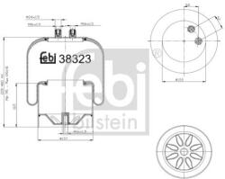 Febi Bilstein Burduf, suspensie pneumatica FEBI BILSTEIN 38323 (38323)