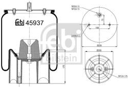Febi Bilstein Burduf, suspensie pneumatica FEBI BILSTEIN 45937 (45937)