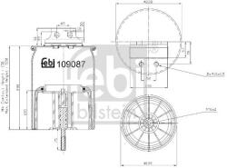 Febi Bilstein Burduf, suspensie pneumatica FEBI BILSTEIN 109087 (109087)