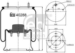 Febi Bilstein Burduf, suspensie pneumatica FEBI BILSTEIN 40288 (40288)