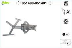 VALEO Mecanism actionare geam VALEO 851400 (851400)