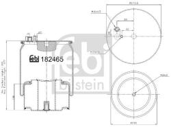 Febi Bilstein Burduf, suspensie pneumatica FEBI BILSTEIN 184254 (184254)