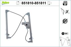 VALEO Mecanism actionare geam VALEO 851810 (851810) - fixbox