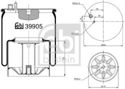 Febi Bilstein Burduf, suspensie pneumatica FEBI BILSTEIN 39905 (39905)