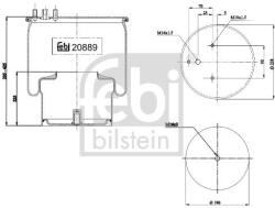 Febi Bilstein Burduf, suspensie pneumatica FEBI BILSTEIN 20889 (20889)