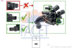 FACET Termostat, lichid racire FACET 7.8866 (7.8866)