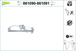 VALEO Mecanism actionare geam VALEO 861091 (861091)