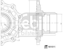 Febi Bilstein Butuc roata FEBI BILSTEIN 181011 (181011)