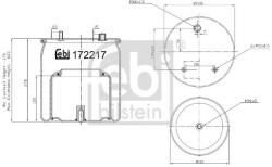 Febi Bilstein Burduf, suspensie pneumatica FEBI BILSTEIN 172217 (172217)