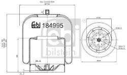Febi Bilstein Burduf, suspensie pneumatica FEBI BILSTEIN 184995 (184995)