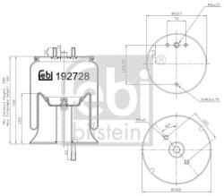 Febi Bilstein Burduf, suspensie pneumatica FEBI BILSTEIN 192728 (192728)
