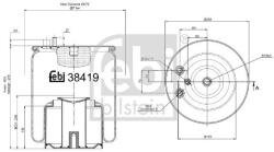 Febi Bilstein Burduf, suspensie pneumatica FEBI BILSTEIN 38419 (38419)