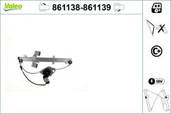 VALEO Mecanism actionare geam VALEO 861139 (861139)