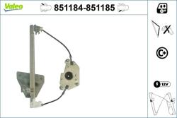 VALEO Mecanism actionare geam VALEO 851184 (851184)