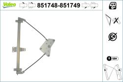 VALEO Mecanism actionare geam VALEO 851748 (851748)