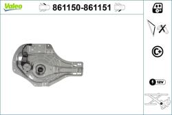 VALEO Mecanism actionare geam VALEO 861151 (861151)