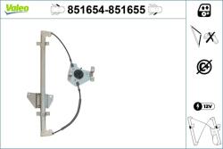VALEO Mecanism actionare geam VALEO 851654 (851654)