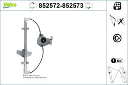 VALEO Mecanism actionare geam VALEO 852572 (852572) - fixbox