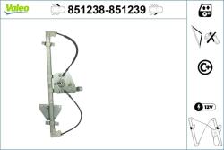 VALEO Mecanism actionare geam VALEO 851238 (851238)
