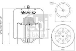 Febi Bilstein Burduf, suspensie pneumatica FEBI BILSTEIN 39152 (39152)