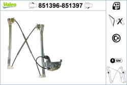 VALEO Mecanism actionare geam VALEO 851396 (851396)