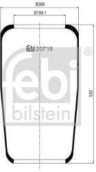 Febi Bilstein Burduf, suspensie pneumatica FEBI BILSTEIN 20719 (20719)